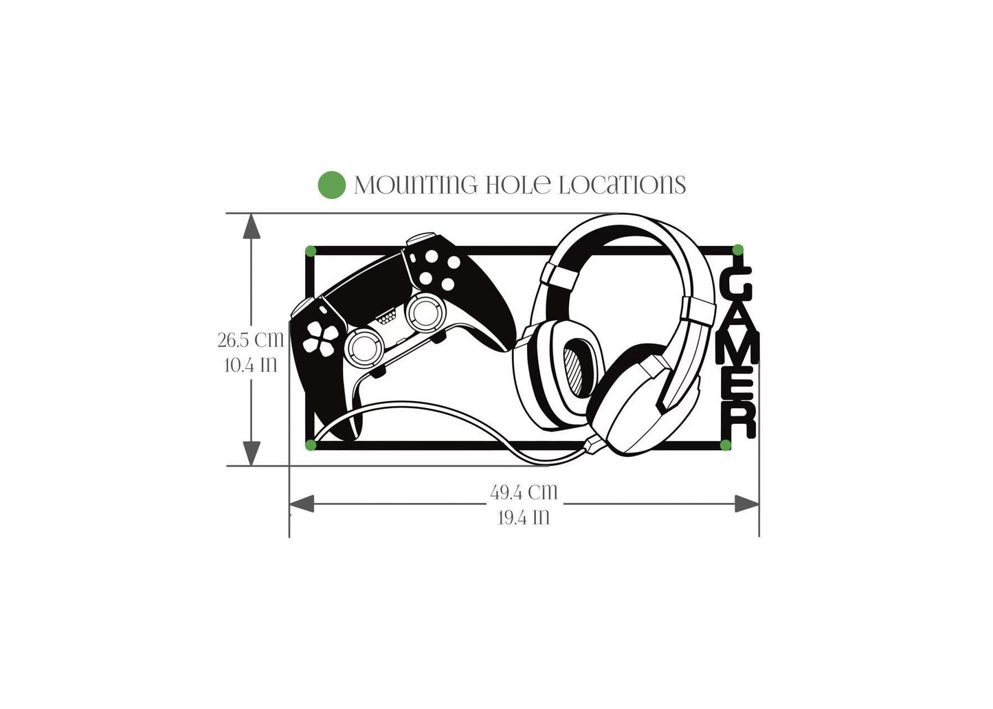 Gamer (Metal Wall Art) - HearthCraft Creations