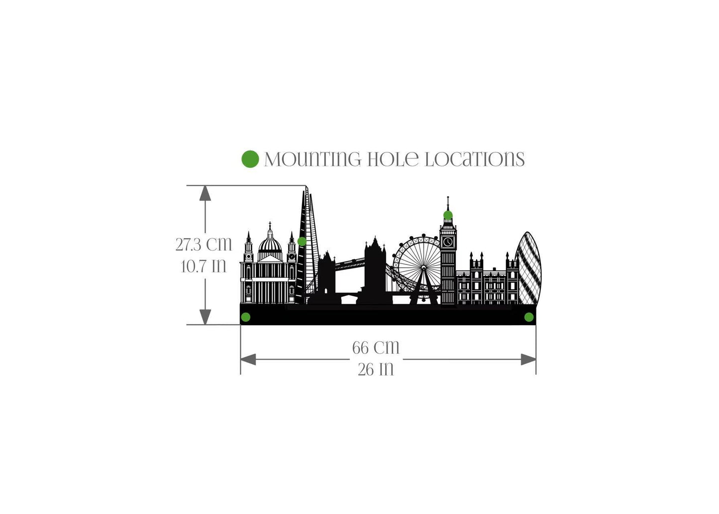 London (Metal Wall Art) - HearthCraft Creations