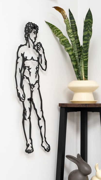 Michelangelo - Statue of David (Metal Wall Art)