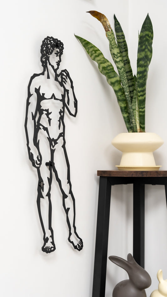 Michelangelo - Statue of David (Metal Wall Art)