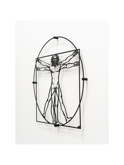 Da Vinci - Vitruvian Man (Metal Wall Art)
