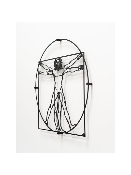 Da Vinci - Vitruvian Man (Metal Wall Art)