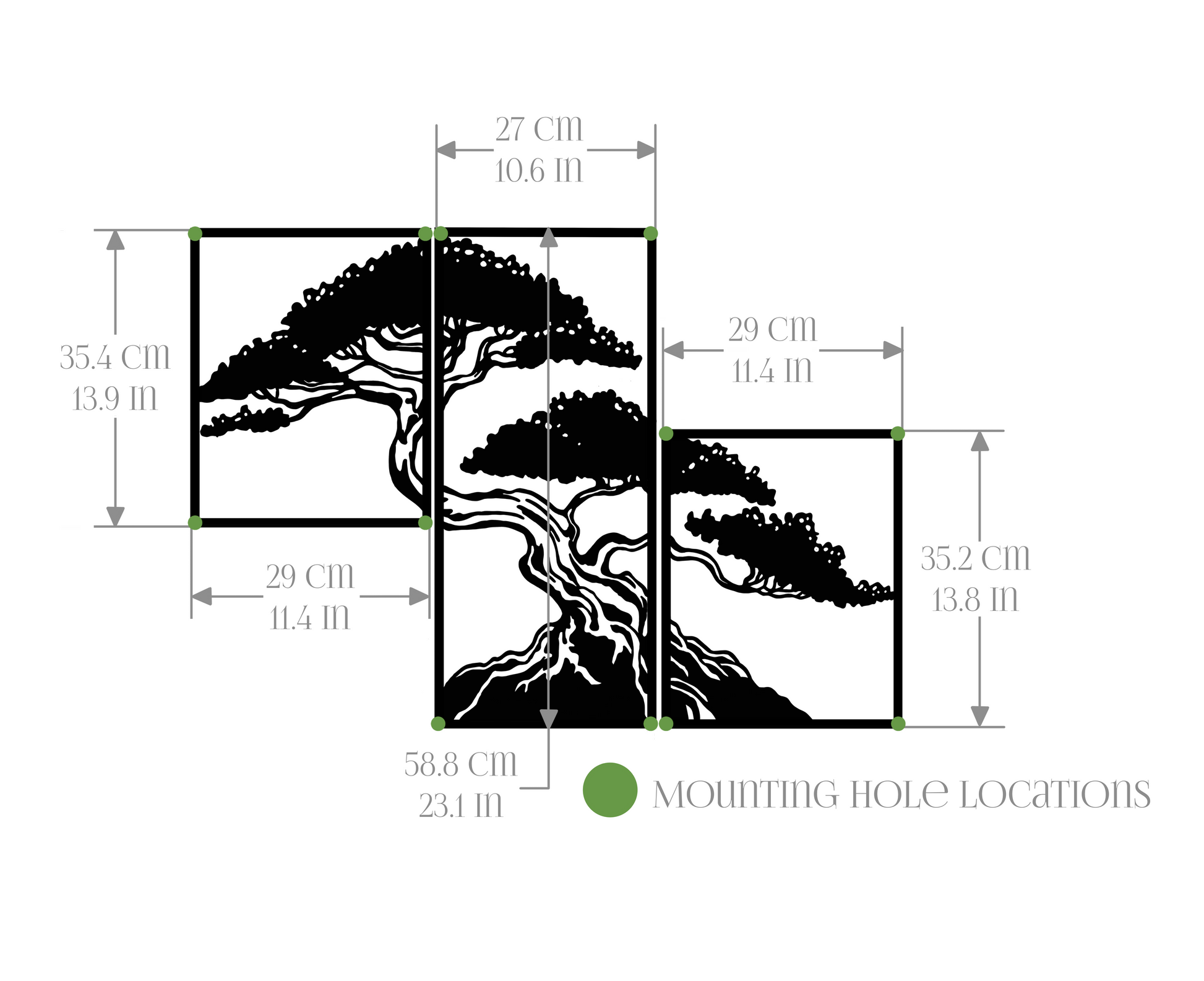 Bonsai (Metal Wall Art) - HearthCraft Creations 