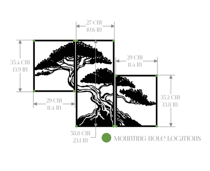Bonsai (Metal Wall Art) - HearthCraft Creations 