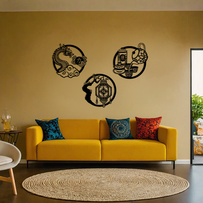 China Collection (Metal Wall Art) - HearthCraft Creations 