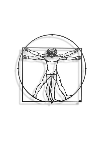Da Vinci - Vitruvian Man (Metal Wall Art) - HearthCraft Creations 