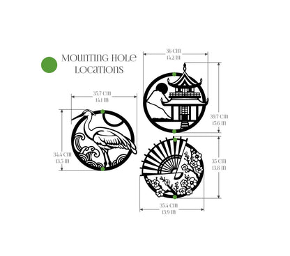 Japan (Metal Wall Art) - HearthCraft Creations 