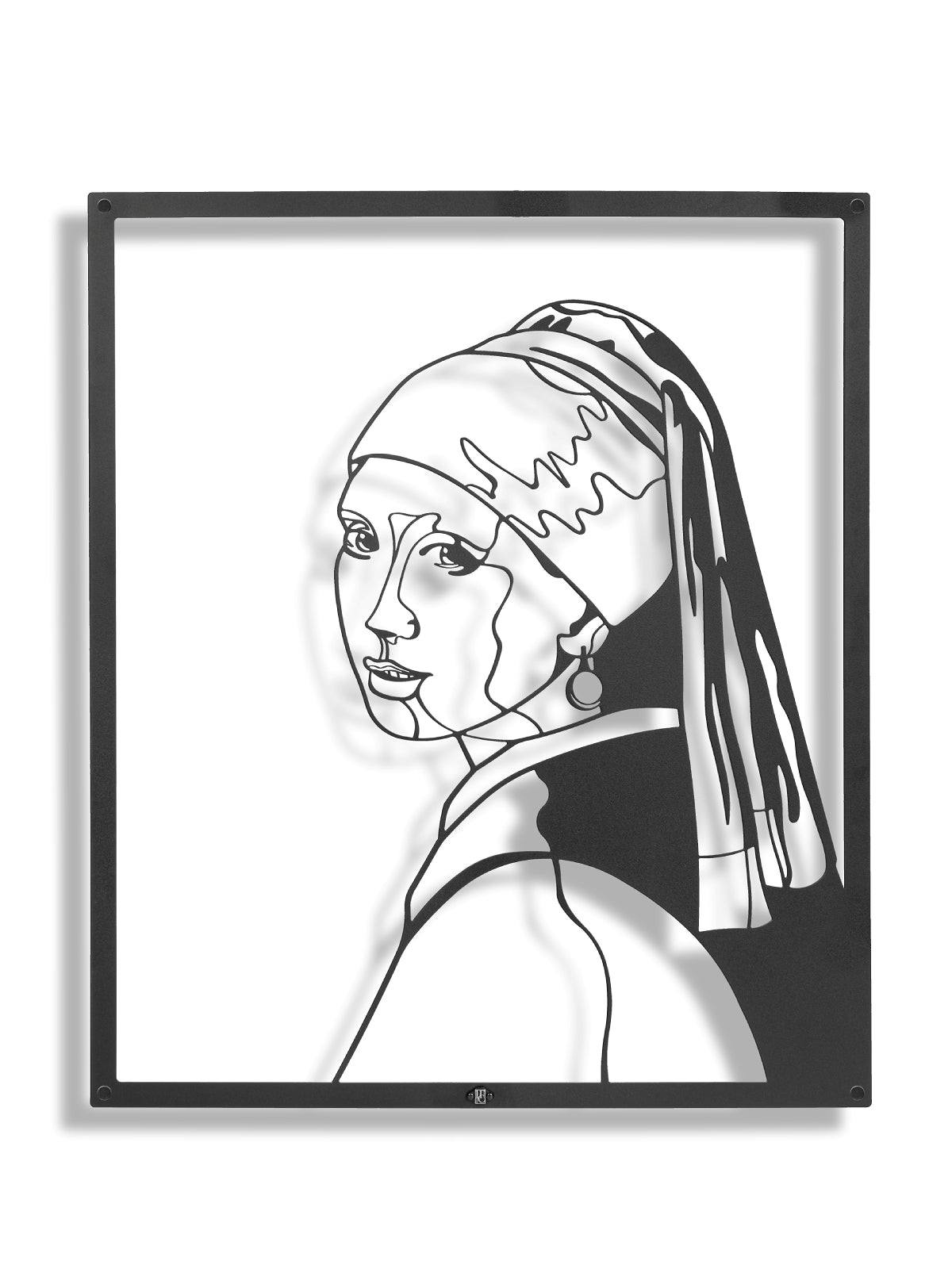 Johannes Vermeer - Girl with a Pearl Earring (Metal Wall Art) - HearthCraft Creations 