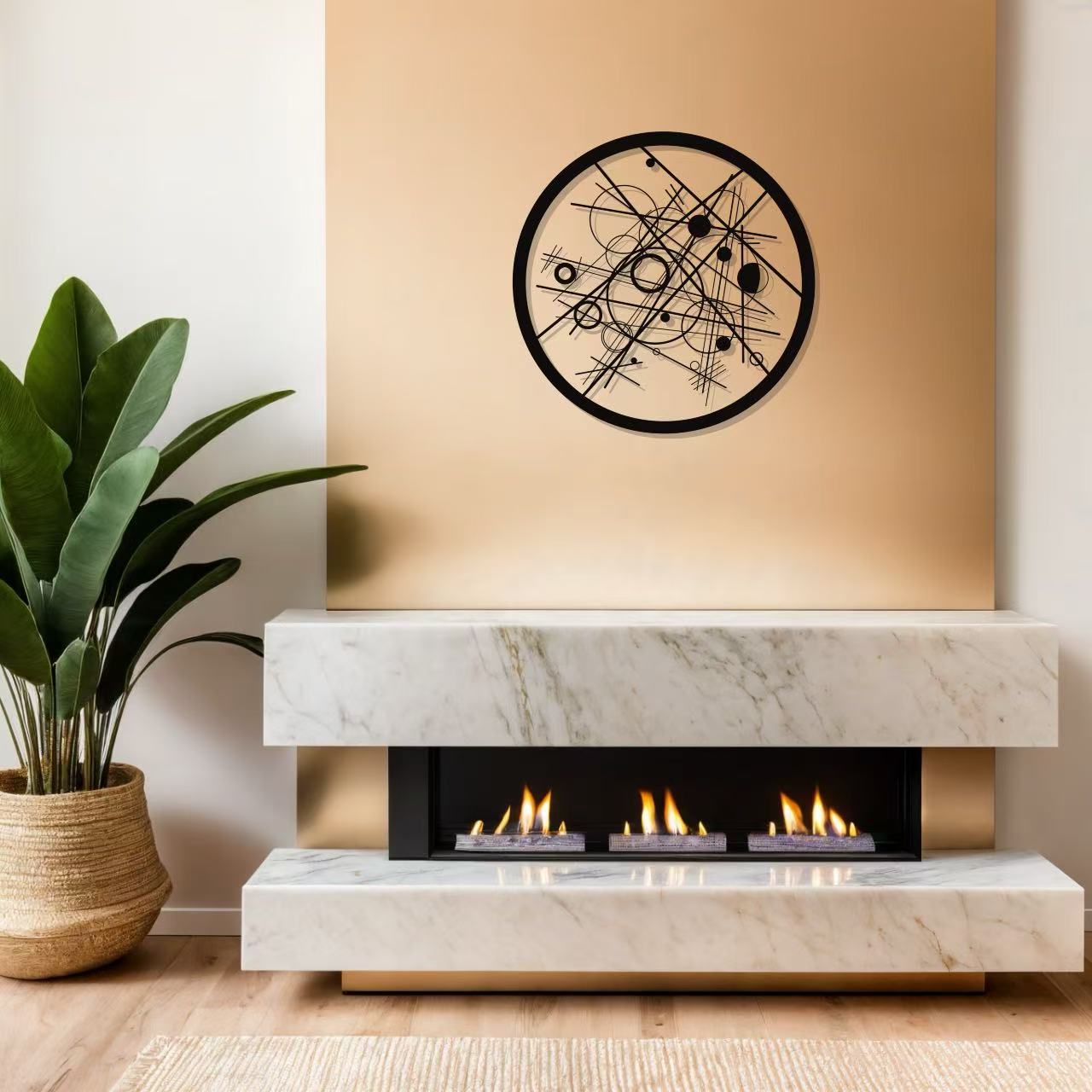 Kandinsky’s - Circles in a Circle (Metal Wall Art) - HearthCraft Creations 