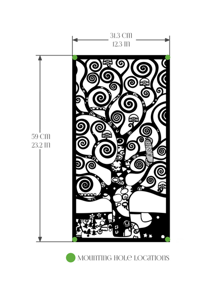 Klimt - Tree of Life (Metal Wall Art) - HearthCraft Creations 