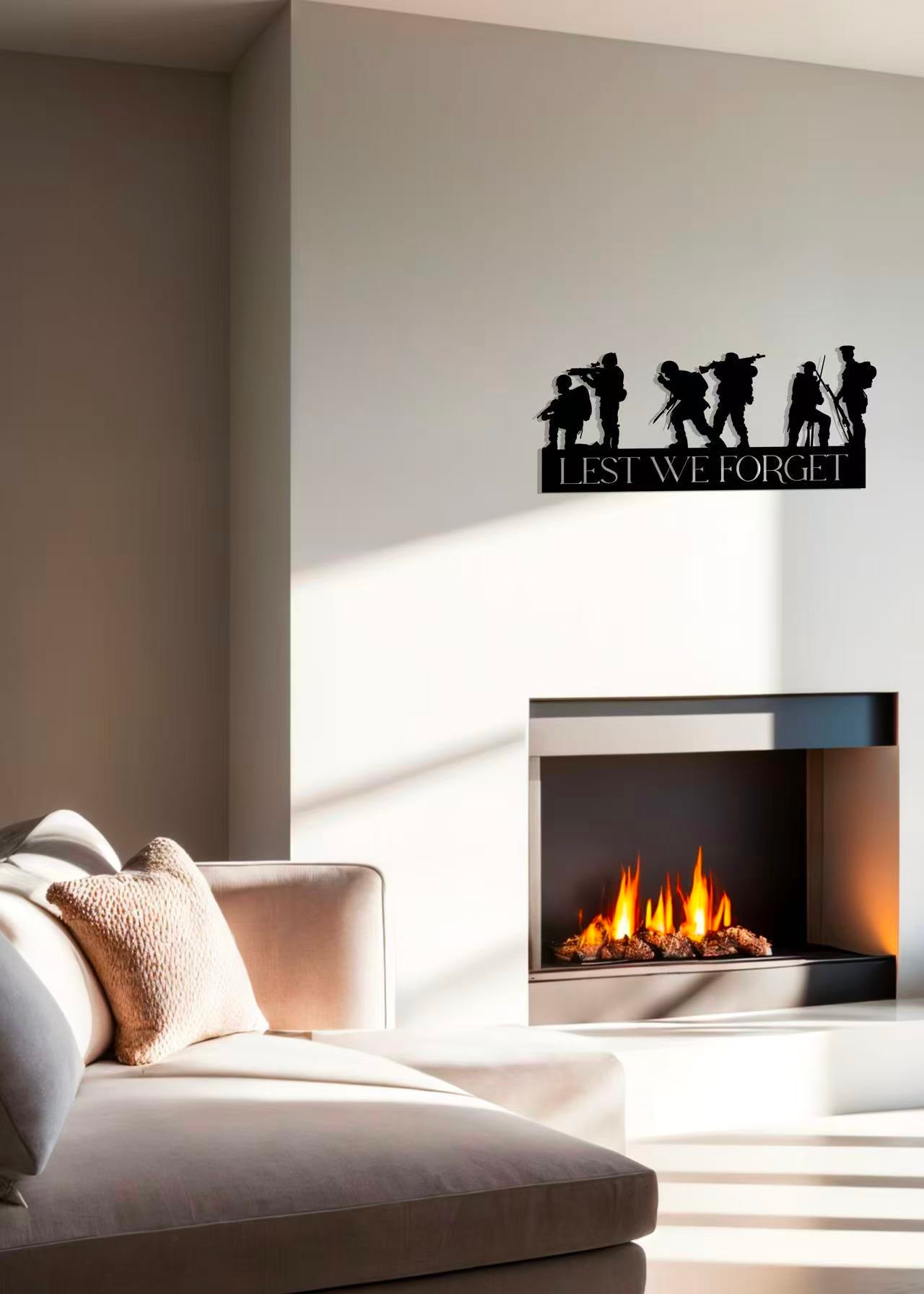 Lest We Forget (Metal Wall Art) - HearthCraft Creations 