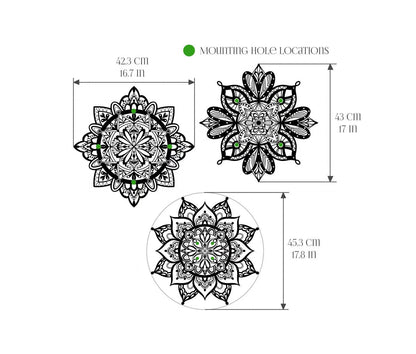 Mandala (Metal Wall Art) - HearthCraft Creations 