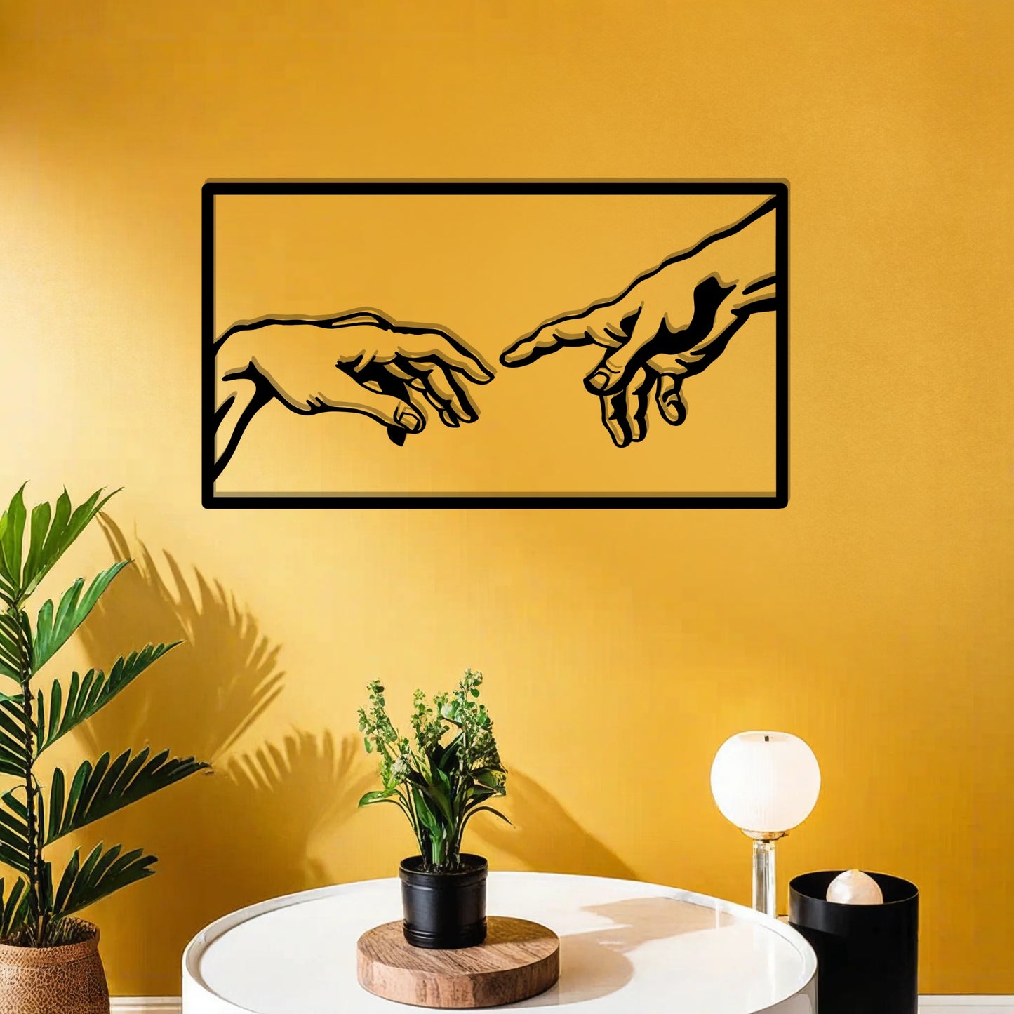 Michelangelo - Creation of Adam (Metal Wall Art) - HearthCraft Creations 