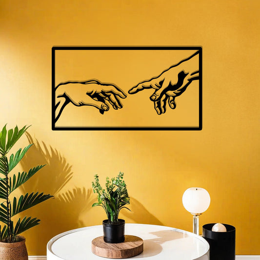 Michelangelo - Creation of Adam (Metal Wall Art) - HearthCraft Creations 
