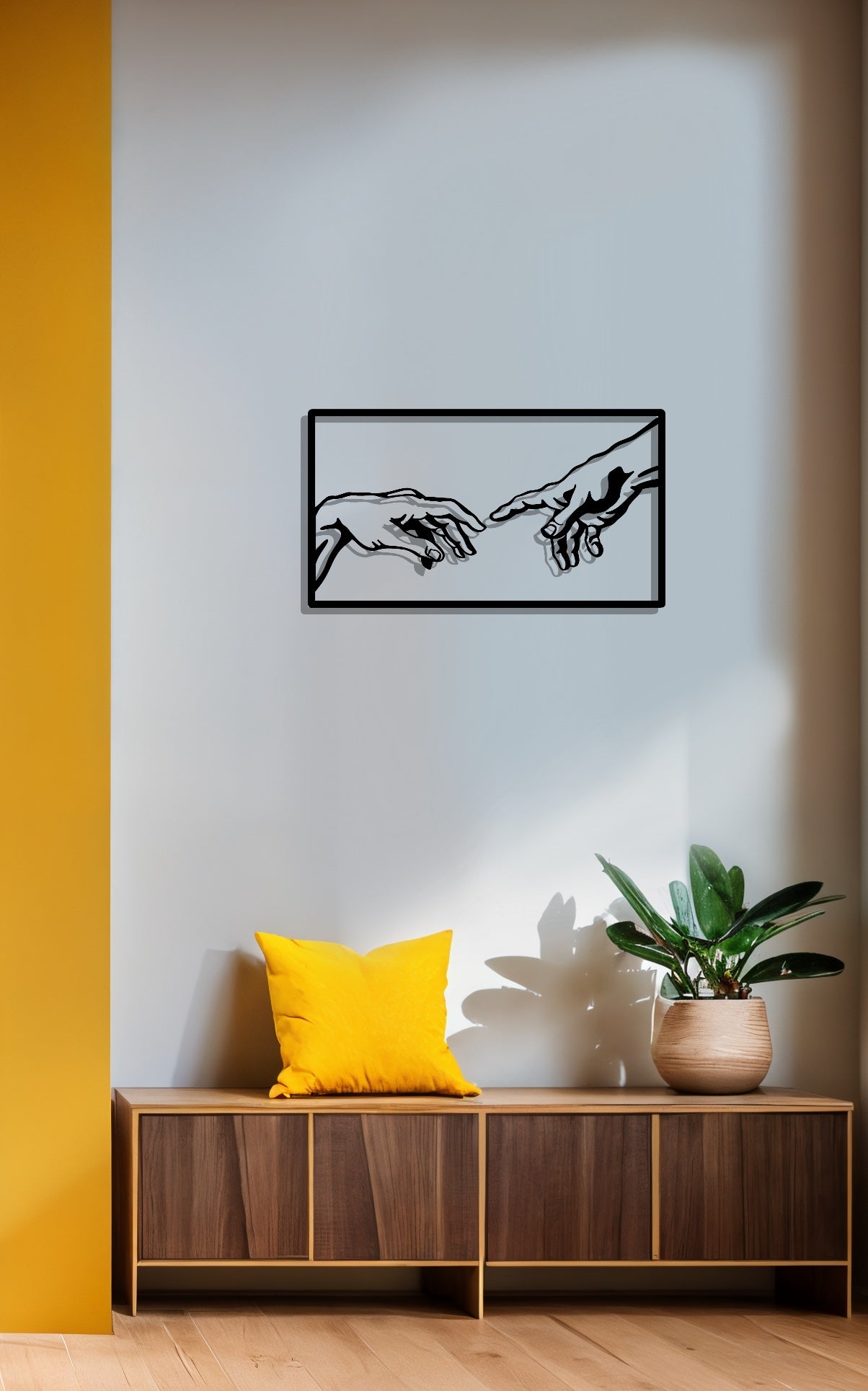 Michelangelo - Creation of Adam (Metal Wall Art) - HearthCraft Creations 