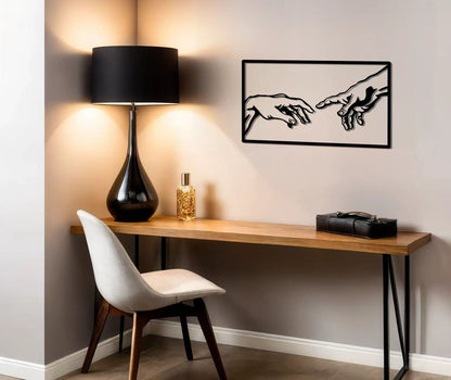 Michelangelo - Creation of Adam (Metal Wall Art) - HearthCraft Creations 