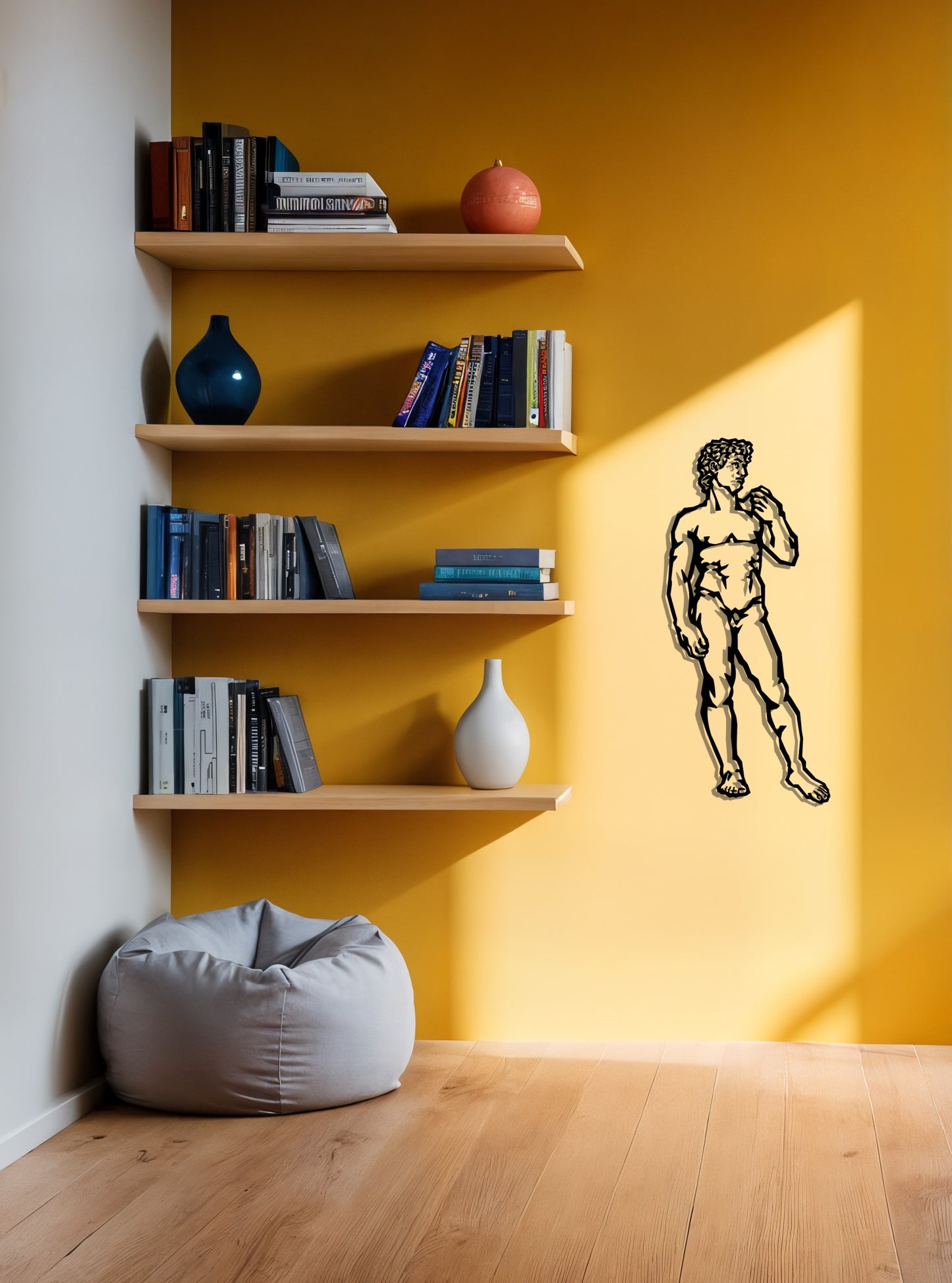Michelangelo - Statue of David (Metal Wall Art) - HearthCraft Creations 