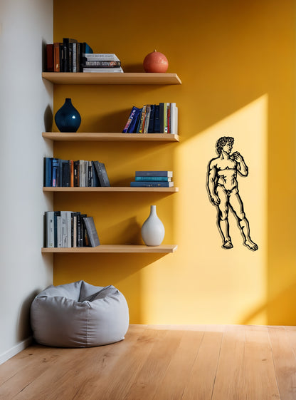 Michelangelo - Statue of David (Metal Wall Art) - HearthCraft Creations 