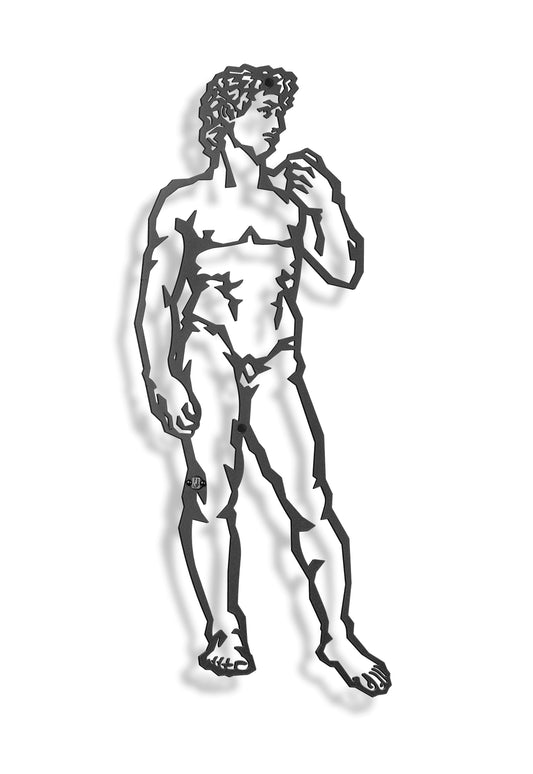 Michelangelo - Statue of David (Metal Wall Art) - HearthCraft Creations 