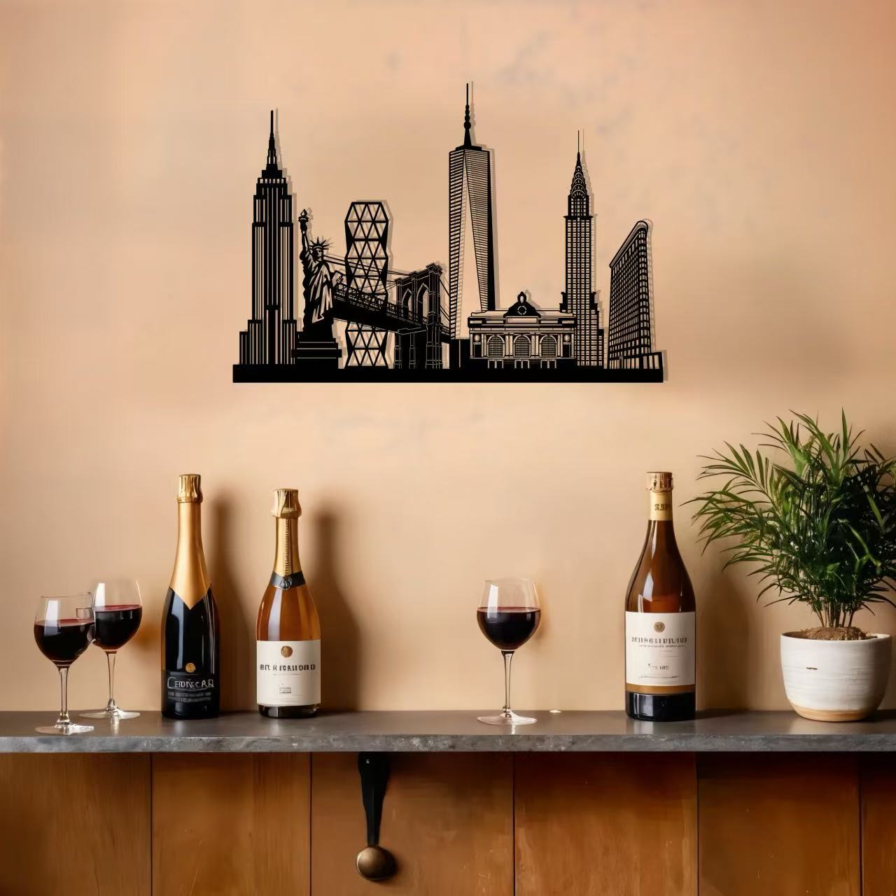 New York (Metal Wall Art) - HearthCraft Creations 