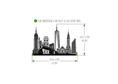 New York (Metal Wall Art) - HearthCraft Creations 